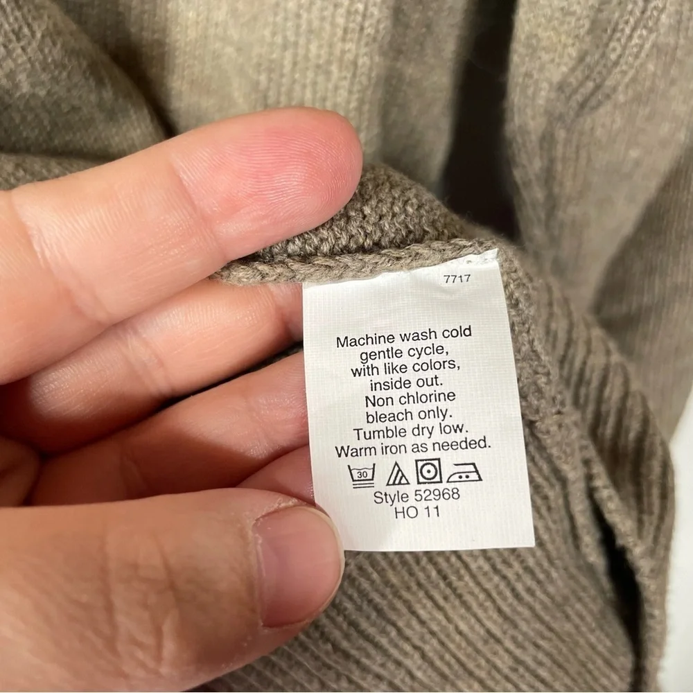 J. Crew 100% Cotton Tan Sweater Size‎ Medium
